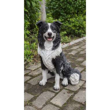 Sandicast Original Size Border Collie Sculpture & Reviews | Wayfair